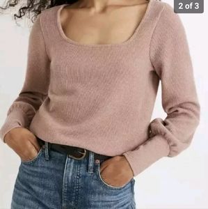 Madewell, size large, mauve/pinkish color.